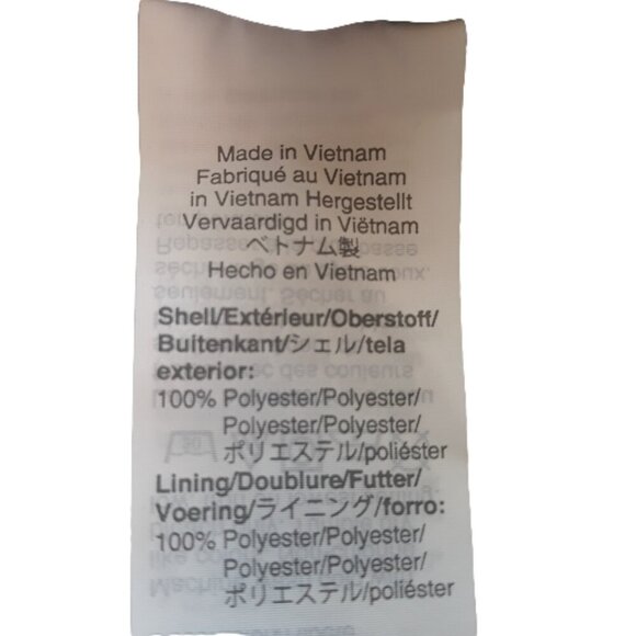 J. Crew Factory Floral Blue Gold Ruffle Neck Long Sleeves Blouse Top XL - Picture 6 of 7